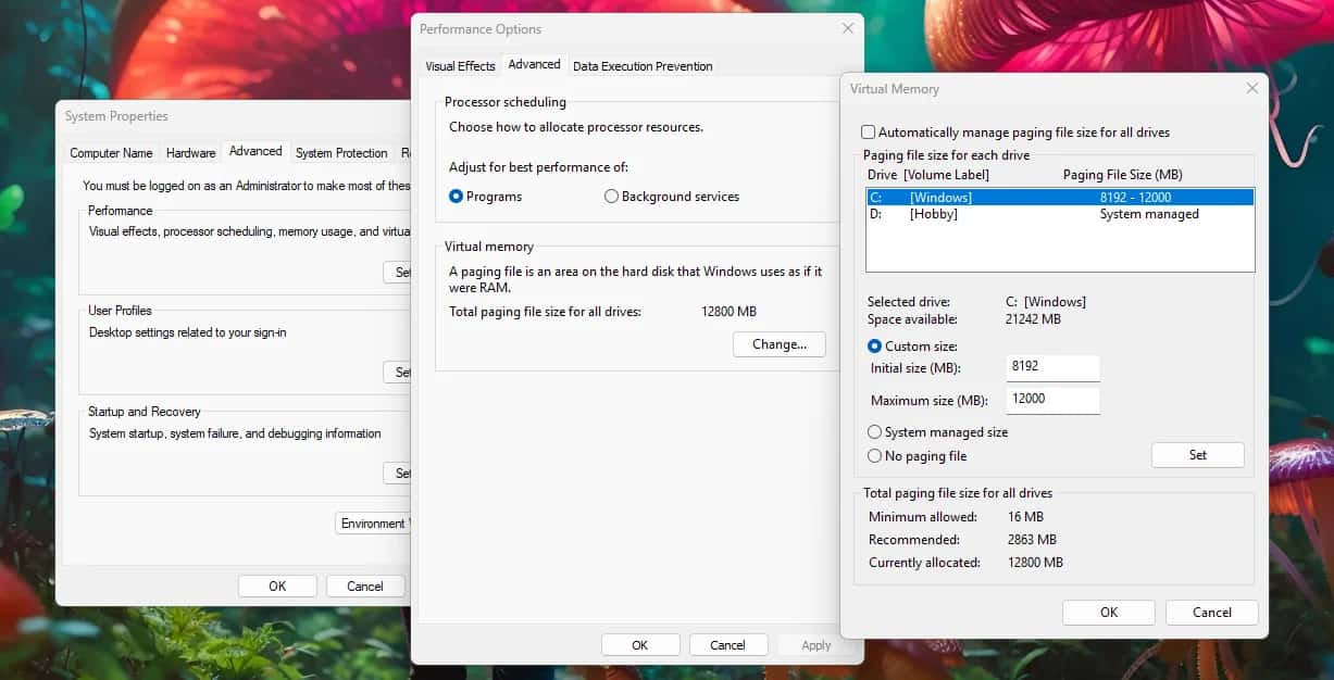 Грамотная настройка файла подкачки Windows (Источник: unstock.net)